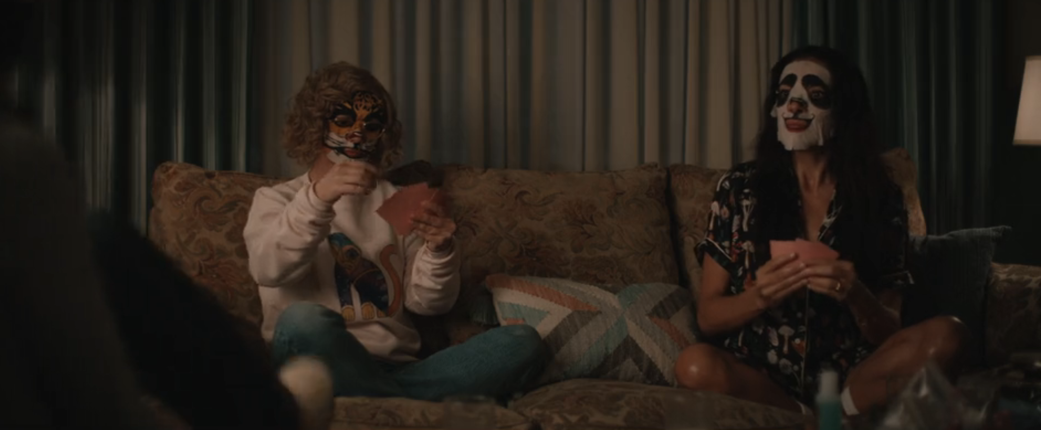 Misty and Lottie in skincare masks